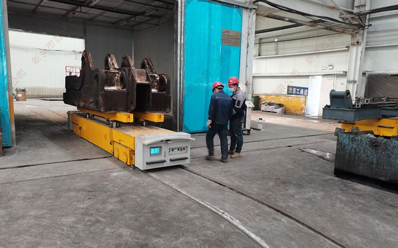 電動(dòng)軌道地平車在噴砂、清洗、噴漆、烘干等噴涂工序中的應(yīng)用